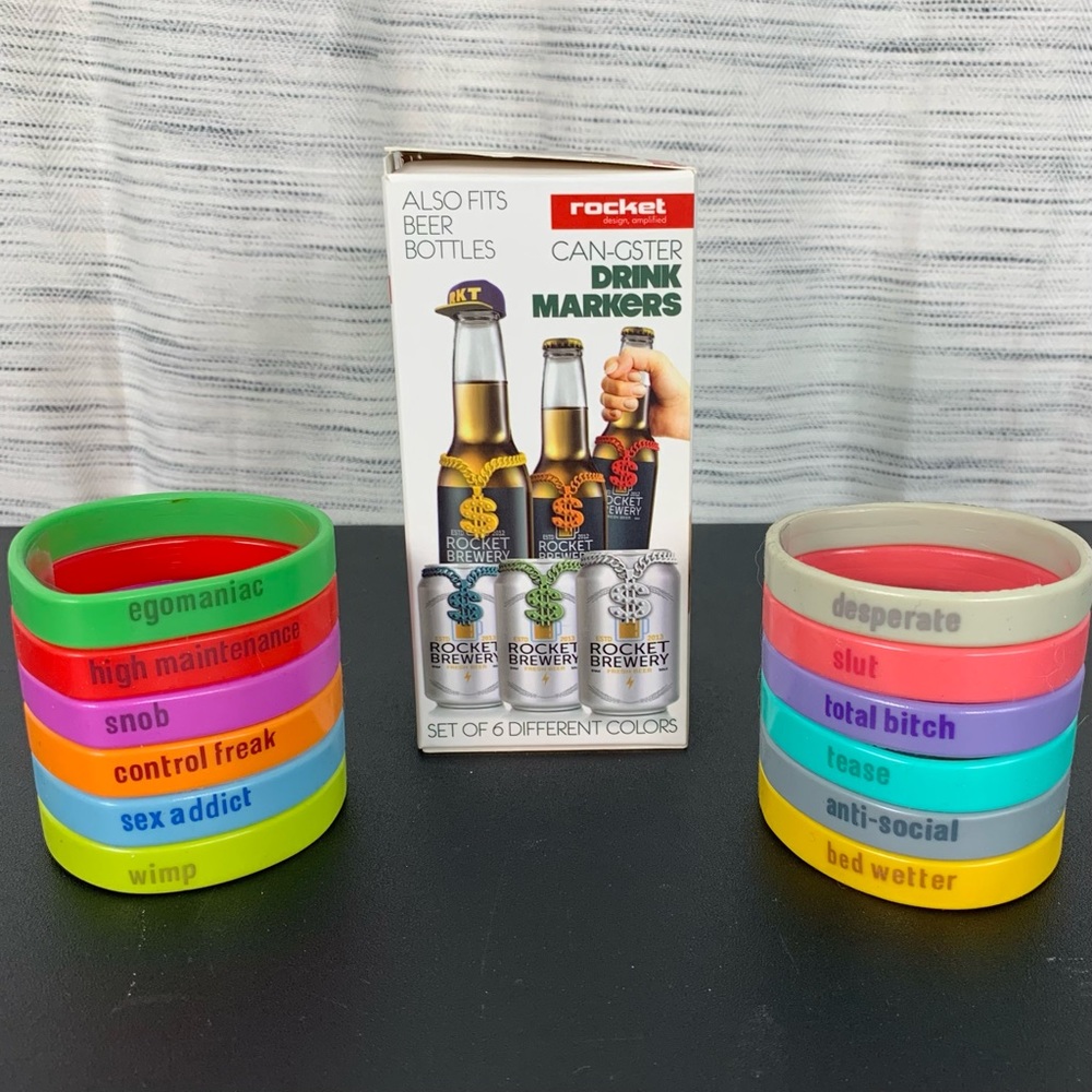 Bottle and Can party markers bundle.🍺🍷🍸🍾